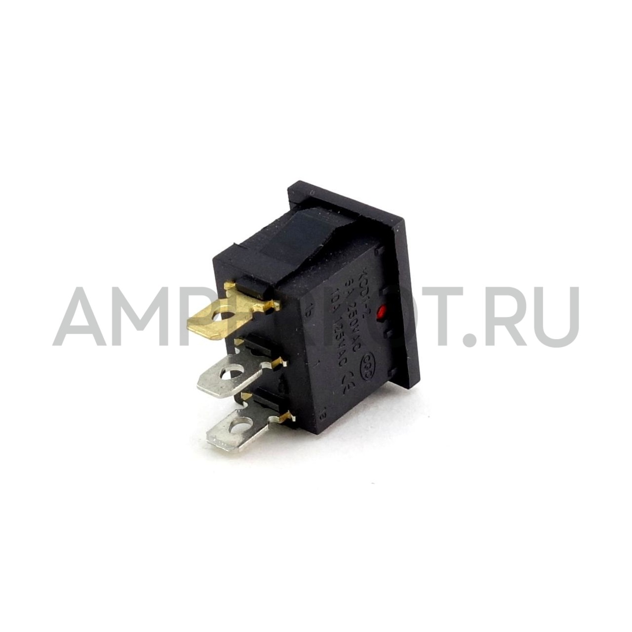 Купить Переключатель KCD1-2 220V красный SPDT. в Санкт-Петербурге